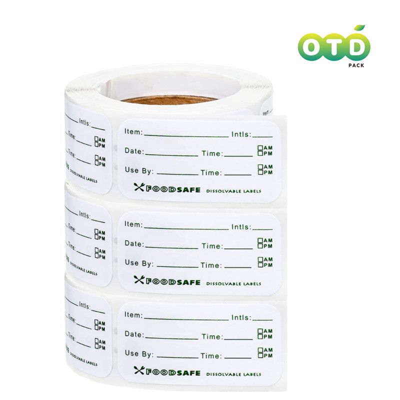 Food Storage Labels - 300/pcs Voedselopslaglabels Zelfklevende verwijderbare voedseletiketten Voedselopslag