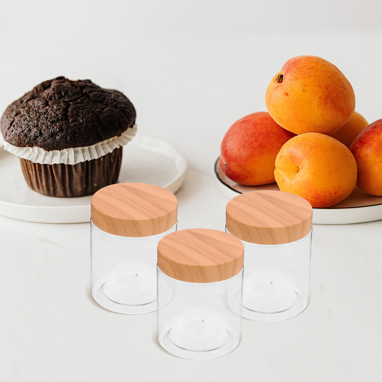 Food Storage Containers - 6 stuks keukenopbergdozen, luchtdichte, transparante plastic