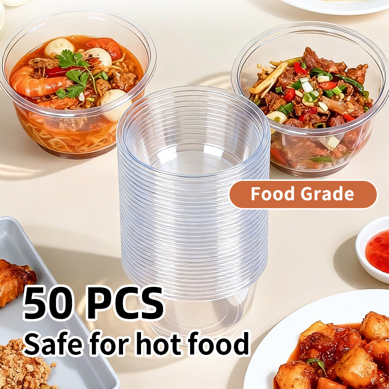 Wegwerp plastic kommen transpa - Food Storage Meals recensie en prijs